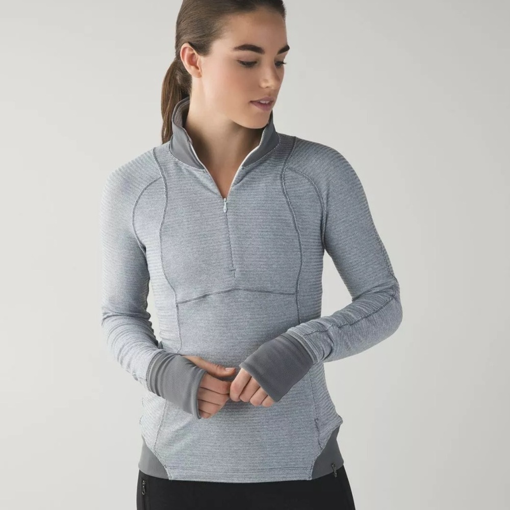 Women's Gray half Quarter-Zip Top Lululemon Gray